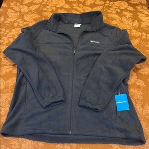 Columbia BLACK Granite Mountain Fleece Jacket 2X NEW